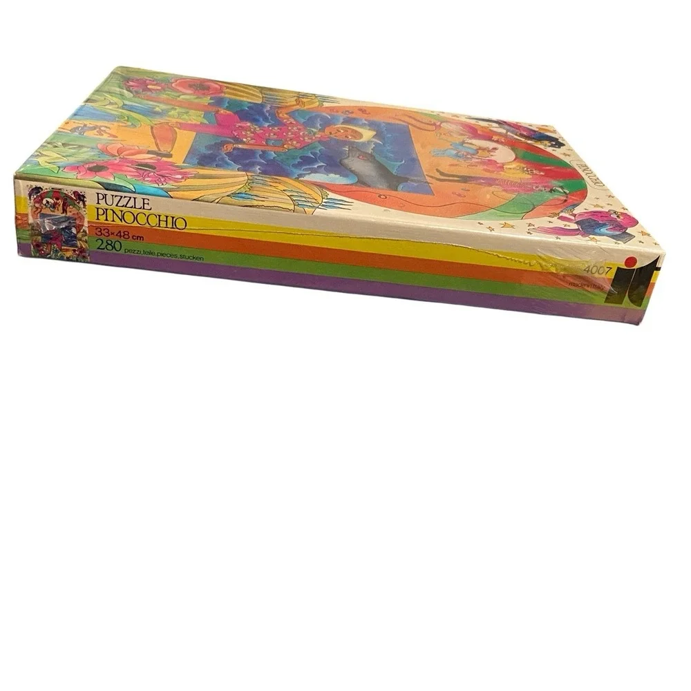 Vintage‎ Pinocchio Puzzle SEALED 280 Pc International Team 4007 Rare Retro Art